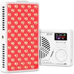 Red Light Therapy for Face and Body, Portable Red Light Therapy Panel, 660nm Red Light and 850nm Infrared Light for Pain Relief, Skin Care, Red Light for Sleep, Rechargeable and Great for Travel