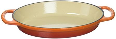 Le Creuset LS2088-242 Enamel Cast Iron Signature Oval Baker, 1 quart, Flame