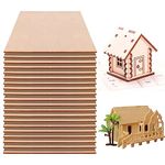 20 Pieces Basswood Sheets Thin Unfinished Plywood Wood Sheets for Craft DIY Project 1/16 ×8×12 Inch