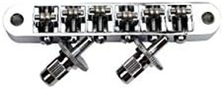 Guyker Guitar Roller Saddle Bridge - Tune-O-Matic Bridges for LP SG 6 String Electric Guitar (Chrome)