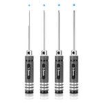 Gruiqrd 4pcs Hex Screw Driver, RC Tools Kit Set, Hex Screwdriver Set (1.5mm 2mm 2.5mm 3.0mm) for RC Car Boat Quadcopter Helicopter Multirotors Models