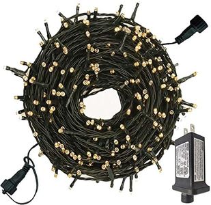 YASENN Christmas string Lights Outdoor Fairy Light 300 LED 99Ft Connectable 8 Modes&Timer Waterproof for Xmas Tree Holiday Christmas Halloween Party Home Indoor Decorations (Warm white)