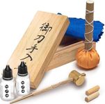 Katana Cleaning Kit - New 2022 Maintenance Katana Set with Sword Choji Oil - Care for Samurai Japanese Ninja Katanas Swords - Birthday Gift for Men and Women - Stocking Stuffers