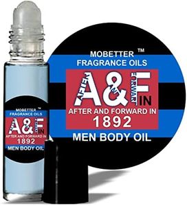 MOBETTER FRAGRANCE OILS After & Forward in 1892 Blue Men Cologne Body Oil 1/3 oz roll on Glass Bottle