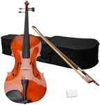 16 Inches Acoustic Viola with Case Bow Rosin, Musical Instrument Viola Set for Adults,Beginners Students (Nature)