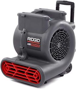 RIDGID, 66323 Model AM2288RT 3-Speed Air Mover, Daisy Chain, 1625 CFM Blower Fan, Red