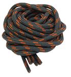 Big Laces Round Grey Orange 140cm Bootlaces