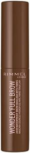 Rimmel London Wonder’Full Brow 24HR Waterproof Brow Gel, with Fibres for Plump Thick Brows, Medium, 4.5 ml