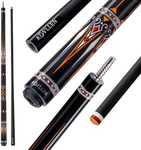 KONLLEN 2.0 Carbon Fiber Pool Cue with Professional Taper | Low Deflection Billiard Stick | Ultra-Smooth Shaft for Adult & League Players