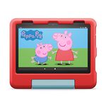 Amazon Fire HD 8 Kids tablet | 8-inch HD display, ages 3–7, includes 2-year worry-free guarantee, Kid-Proof Case, 32 GB, 2022 release, Red