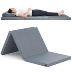 FOVERA Foldable Mattress Single Bed, Premium High Resilience Foam Folding Mattress for Floor Sleeping, Guest & Travel Bed | 3-Fold, Portable, Compact, Easy to Store (75 x 36 x 2.5 Inch)
