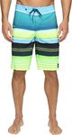 Quiksilver Men's Everyday Stripe Vee 21 Boardshort, Moroccan Blue, 28