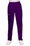 CHEROKEE Women - Woman Scrub Trouser Originals - Medical Clothing - Elastic Waist - Easy Pull-on - WWE4200 - Eggplant - XS