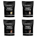 NAKPRO PLATINUM 100% Whey Protein Isolate | 28.11g Protein, 6.42g BCAA | Easy Mixing, Low Carbs, Easy Digesting Whey Protein Supplement Powder for Men, Women & Athletes | 2 Kgs (500g*4 Nos) Banana, Coffee, Cookies & Cream, Cream Chocolate Flavour (60 Servings)