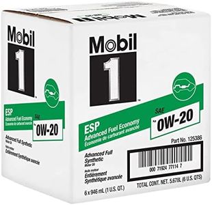 Mobil 1 ESP X2 Full Synthetic Motor Oil 0W-20, 1 Quart, Case of 6