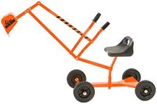 The Big Dig and Roll Special Edition Sandbox Sand Digger Excavator Crane with 360 Degree Rotation Base for Children 3 Years Old and Up, Orange