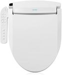 Brondell Swash Electronic Bidet Toilet Seat LT89, Fits Elongated Toilets, White – Side Arm Control, Warm Water Wash, Strong Wash Mode, Stainless-Steel Nozzle, Nightlight and Easy Installation