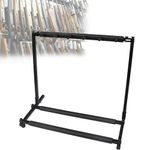 QCHIAN Gun Display Rack Holder, Versatile Hunting Gun Storage Organising Stand, Holds 5 Firearms, Easy Transport and Storage, Suitbale for Shooting & Hunting Range