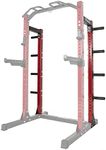 Signature Fitness SF-SS1 1,000 Pound Capacity 3” x 3” Power Rack Squat Stand, Includes J-Hooks and Safety Spotter Arms, Optional Conversion Kits, Half Conversion kit Only