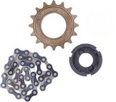 ULTRON Freewheel with chain and frreewheel adapter (16 TOOTH) sprocket set for 24v 250 electric cycle | 24v 250w freewheel chain set