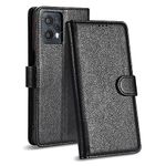 Case Collection for Motorola G14 Phone Case - Leather Folio Flip Kickstand Shockproof Cover with RFID Blocking Card Slots Wallet for Motorola Moto G14 Case Black