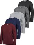 HXP 5 Pack Boys Long Sleeve Shirts 