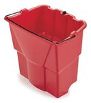 Rubbermaid Commercial Products FG9C7400RED, 18qt Dirty Water Bucket for WaveBrake Wringer - Red