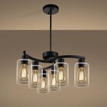 CNRATYE 6-Light Modern Farmhouse Bl