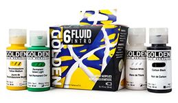 Golden : Fluid Acrylic Paint : Intro Set : 6 x 30ml