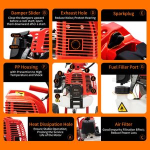 Petrol Garden Sweeper 43cc – Powerful Outdoor Leaf & Debris Cleaner