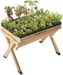 Garden Grow Raised Vegetable Planter Outdoor Large Wooden Flower Bed Box for Plants & Vegetables (Large Vegetable Planter)