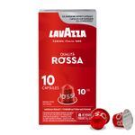 Lavazza Qualita Rossa Medium Roast Coffee Capsules Compatible with Nespresso Original Machines, Full-bodied, balanced espresso, dried fruit aftertaste (100 pack)