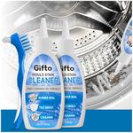 Mould Stain Remover Gel Washing Machine Cleaner, Grout Cleaner with Cleaning Brush, Black Stain Remover for Washer Kitchen Sink Shower Toilet Bathtub Caulk Tile,Bathroom Whitener, 10 Fl Oz