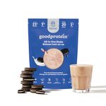 Good Protein Vegan Plant-based Protein Powder 100% Natural, Non-GMO, Dairy-free, Gluten-free, Soy-free, No Added Sugar and Nothing Artificial. Cookies & Cream All-in-One Shake 440 grams