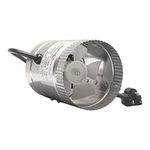 SunStream 6 inch Duct Booster Fan 240 CFM, Inline Booster Fan for Grow Tents Basements Bathroom