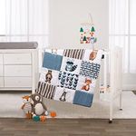 PINNKKU 3-Piece Crib Bedding Set fo