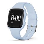 e-vibra Vibrating Alarm Watch, Potty Training Watch Waterproof Medical Reminder Watch with Timer (Light Blue)