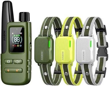 Jugbow Shock Collar for Dogs 3 Pack - 4500FT Dog Training Collar with Remote-IPX8 Waterproof Reciver with 4 Modes, Rechargeable E-Collar for Small Medium Large Dogs (10-120lbs)