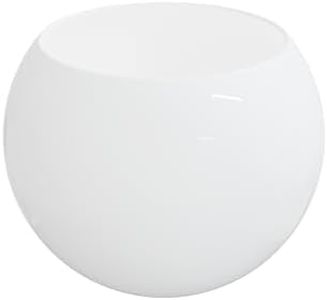 KASTLITE 14" White Acrylic Lamp Post Globe | Smooth Textured with Custom Size Neckless Opening | Manufactured in the USA