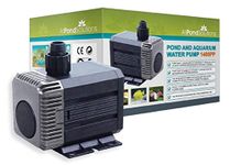 AllPondSolutions Pond Pump 1400 L/H, Fully Submersible - Garden Fish Waterfall Pump 2-4mm Solids Handling.