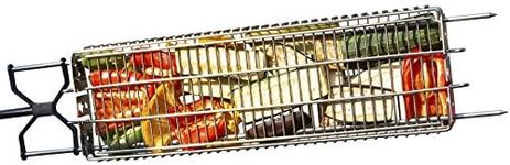 Kanka Grill XL Grill Basket. Double The Size of Regular Baskets! 100% Stainless Steel