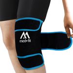 Med-Fit Total 360 Degree Wrap Around Reusable Gel Knee Ice Pack, Covers The Entire Knee. Excellent Compression and Cold Therapy, Ideal for Swelling, Pain Relief, and Knee Support