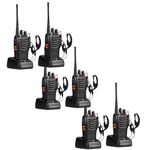 Ele' Espirit for kids,16 Channel Handheld 2 Way Radio Rechargeable with Flashlight Li-ion Battery and Charger (New 888s Pack 6)