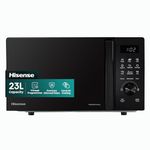 Hisense H23MOBSD1HUK 23 Litre 800W electronic Microwave with Auto Defrost, Digital Display, Smart Cook, Multi level cooking and Easy Clean- Black