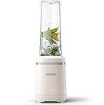 PHILIPS Eco Conscious Edition 5000 Series Blender, 0.6L, Bio-based Plastics, ProBlend Technology, HomeID Recipes App, Detachable Blade, Tritan Tumbler, Easy to Use, Silk White Matte (HR2500/00)