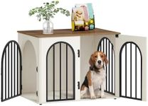 Hzuaneri 31.5'' Wooden Dog Crate Fu
