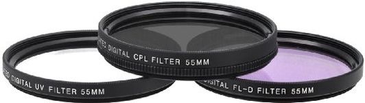 Xit XT55FLK 3-Piece Camera Lens Filter Sets