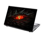TaylorHe 13-14 inch (34cm x 23.5cm) Laptop Skin Vinyl Decal MADE IN BRITAIN Mysterious Fantasy Dragon Eye Red