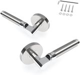 Avalon C-Series Olympia - Inactive Dummy Door Handle Lever Set in Satin Nickel - Polished Chrome Finish - Dummy (Set of 2)