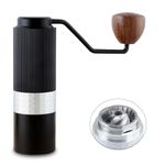 Easyworkz Slim Manual Coffee Grinder Burr Coffee Bean Grinder with Adjustable Conical Stainless Steel Burr for Espresso French Press Pour Over